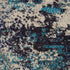 2' X 4' Ivory And Teal Blue Abstract Power Loom Non Skid Area Rug